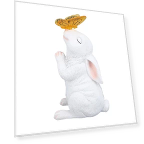 Solar Powered Statue Light Bunny Garden Sculpture Decor — Garden Decor, Koogeelife