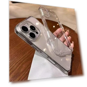 Transparent Acrylic Phone Case with AI Camera Button — Phone Accessories, BC Electrical Appliances