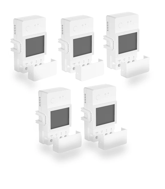5PCS Smart Power Meter Switch with LCD Screen and App Control — Smart Home Modules, Sonoff