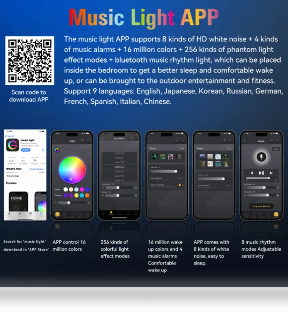 5-in-1 Smart Light with Wireless Charger, Clock, and Speaker — Smart Home Modules