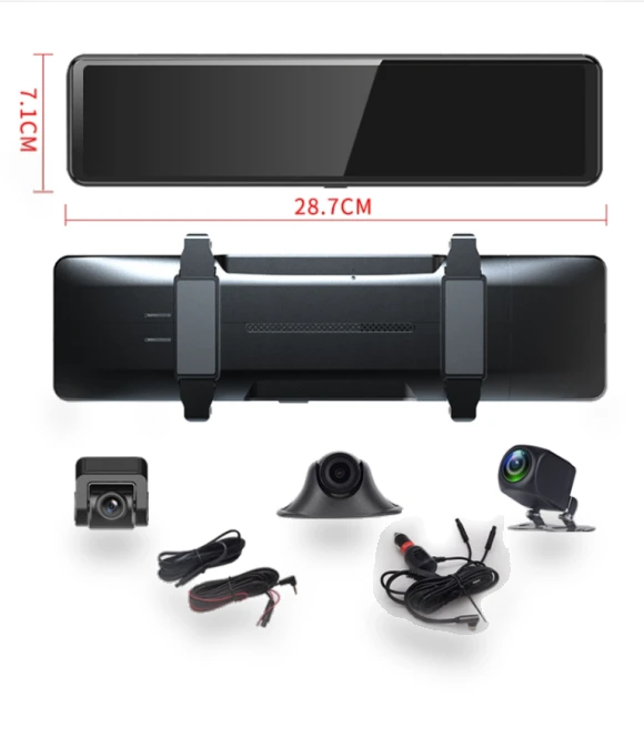 2.5K Intelligent Screen Triple Recording 1080P Streaming Car Recorder — Dashboard Cameras