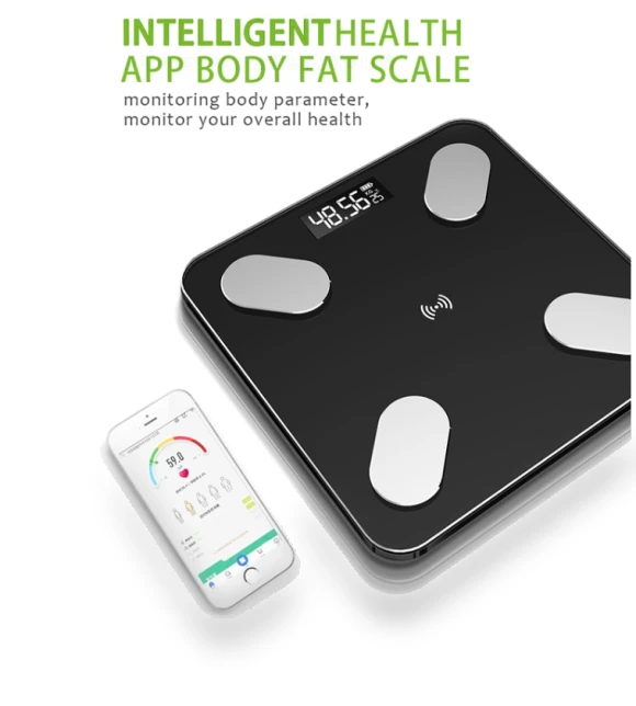 Intelligent Bluetooth Weight Scale with Body Fat Measurement — Body Composition Analysis