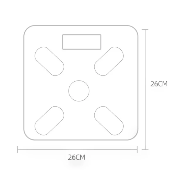 Intelligent Bluetooth Weight Scale with Body Fat Measurement — Body Composition Analysis
