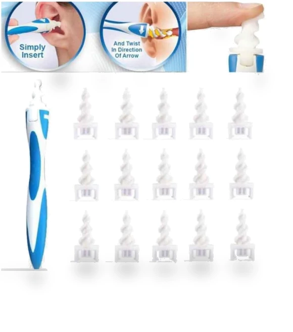 Smart Swab Ear Cleaner with 15 Replacement Parts — Syringes