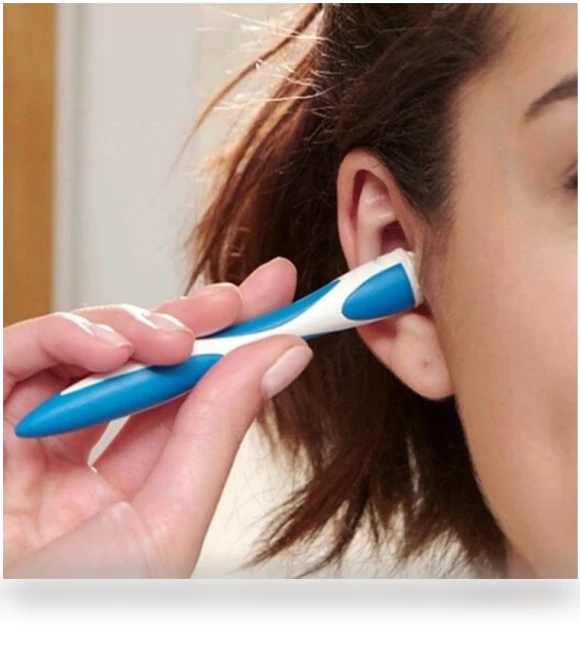 Smart Swab Ear Cleaner with 15 Replacement Parts — Syringes