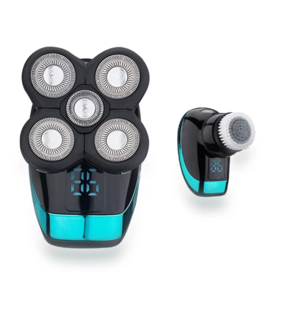 Rechargeable Electric Shaver with Smart Digital Display and Nose Hair Trimmer — Nose & Ear Trimmers