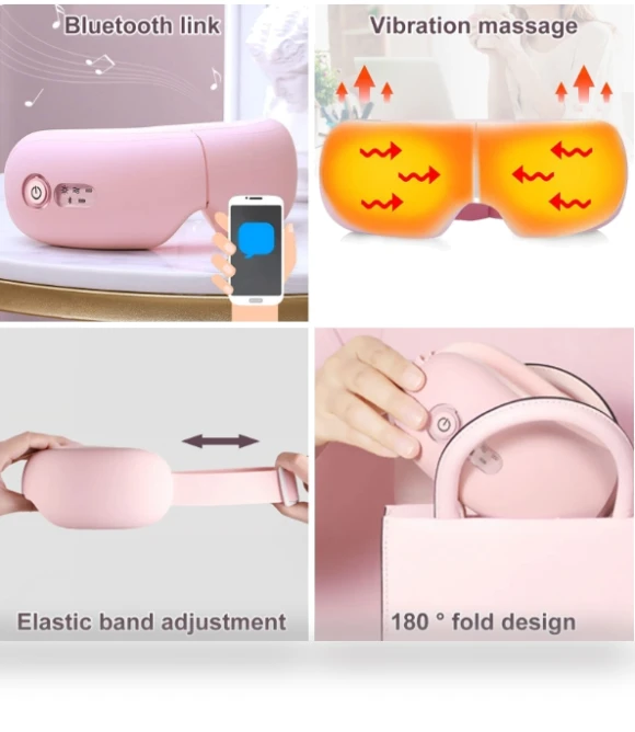 Intelligent Eye Massage Instrument with Heat, Vibration, and Air Pressure Function — Rollers & Pens