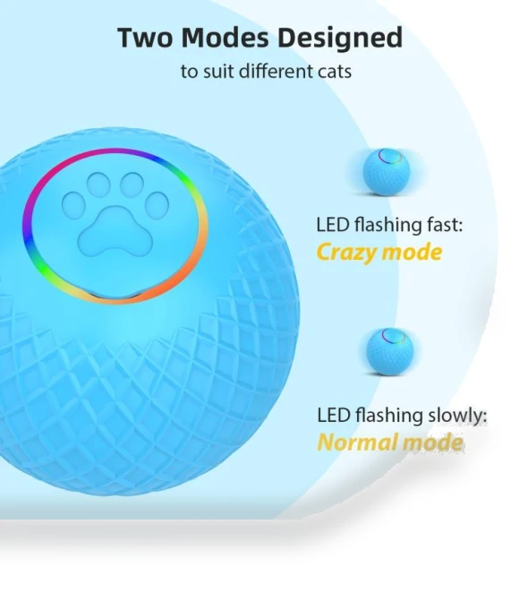 Smart Pet Cat Toy Ball Luminous Yo-Yo Remote Control — Cat Playthings, C2