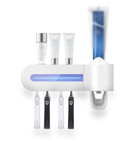 Ultraviolet Toothbrush Sterilizer with Wall Mount — Toothbrush Holders