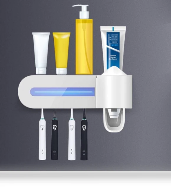 Ultraviolet Toothbrush Sterilizer with Wall Mount — Toothbrush Holders