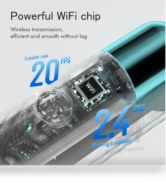 WiFi Intelligent Visual Ear Spoon Hi-Def Endoscope — Syringes, X1