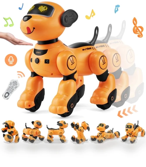 RC Robot Dog Toy with Talking, Dancing, Touch & Voice Remote Control — Interactive Animal Companions, VEVOR
