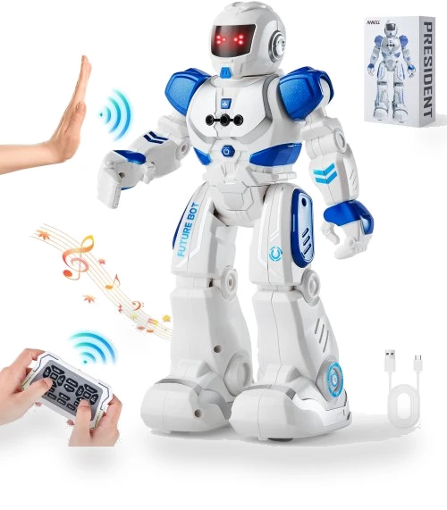 RC Robot Toy for Kids Talking Dancing Gesture Remote Control Programmable — Interactive Figures & Robots, VEVOR