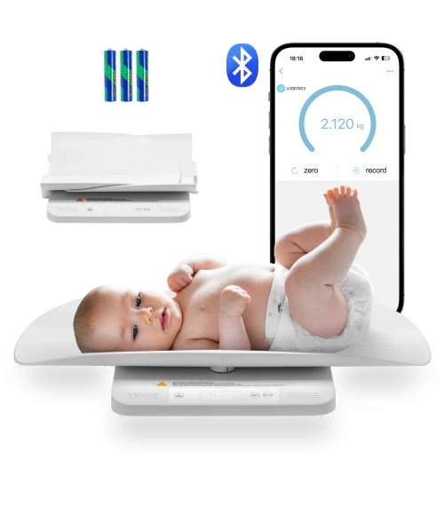 Smart Bluetooth Infant Weight Digital Scale with Hold Function — Baby Scales, VEVOR