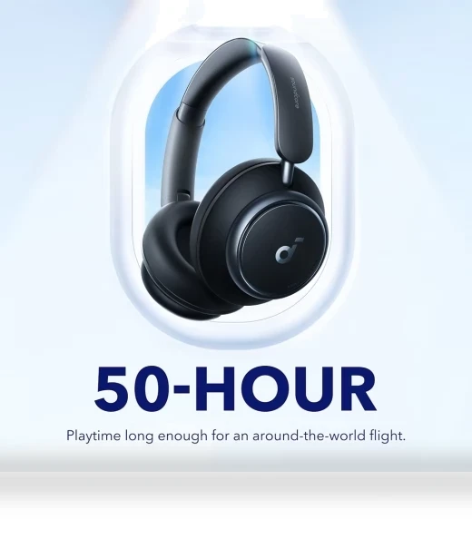 Space Q45 Headphones with Adaptive ANC, 50 Hours Playtime, Bluetooth 5.3 — Over-Ear Headphones, Anker