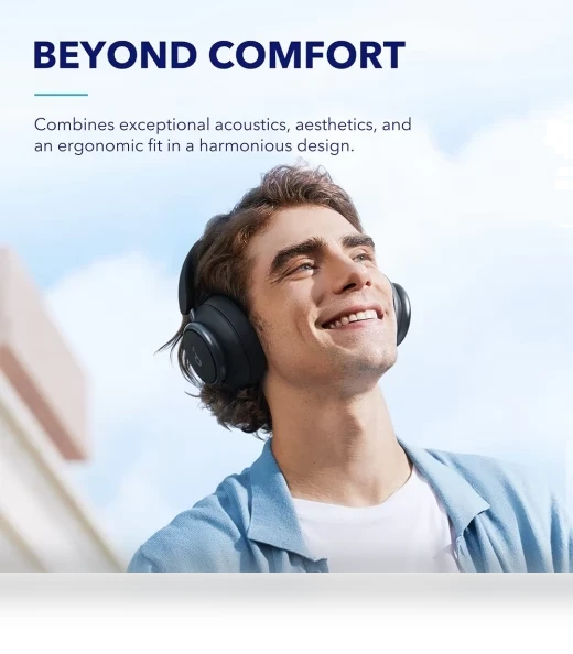 Space Q45 Headphones with Adaptive ANC, 50 Hours Playtime, Bluetooth 5.3 — Over-Ear Headphones, Anker