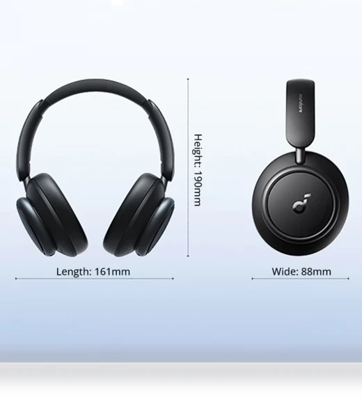 Space Q45 Headphones with Adaptive ANC, 50 Hours Playtime, Bluetooth 5.3 — Over-Ear Headphones, Anker