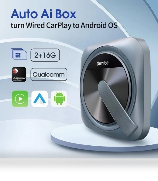 Wired to Wireless Android Auto Ai Box — Car Accessories & Gadgets, Ownice