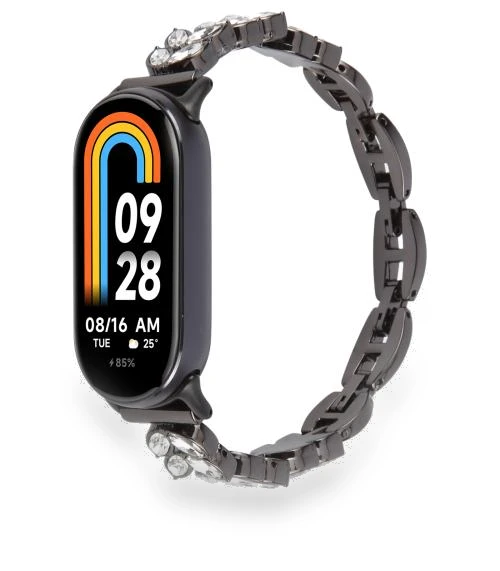 Wheat Ear Diamond Bracelet Metal Watch Band for Xiaomi Smart Band 9/8 — Bands, Xiaomi