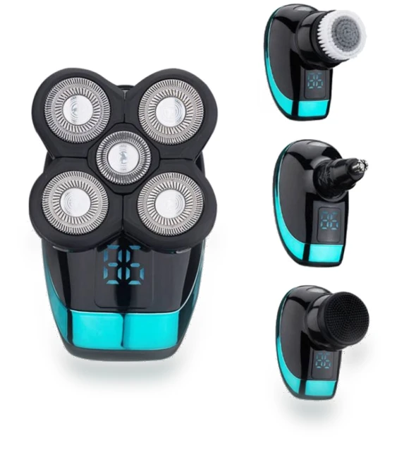 Rechargeable Electric Shaver with Smart Digital Display — Grooming Essentials