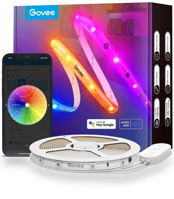 RGBIC LED Strip Lights With Protective Coating — LED Strips, Govee
