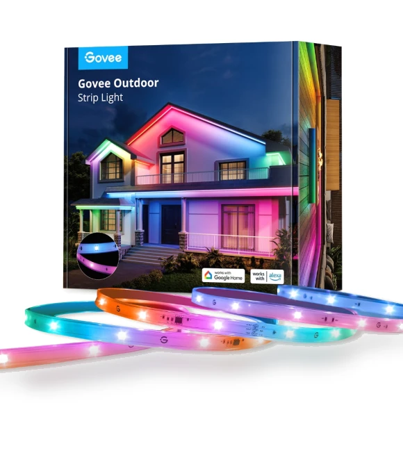 Wi-Fi RGBIC Outdoor Strip Lights — String Lights, Govee