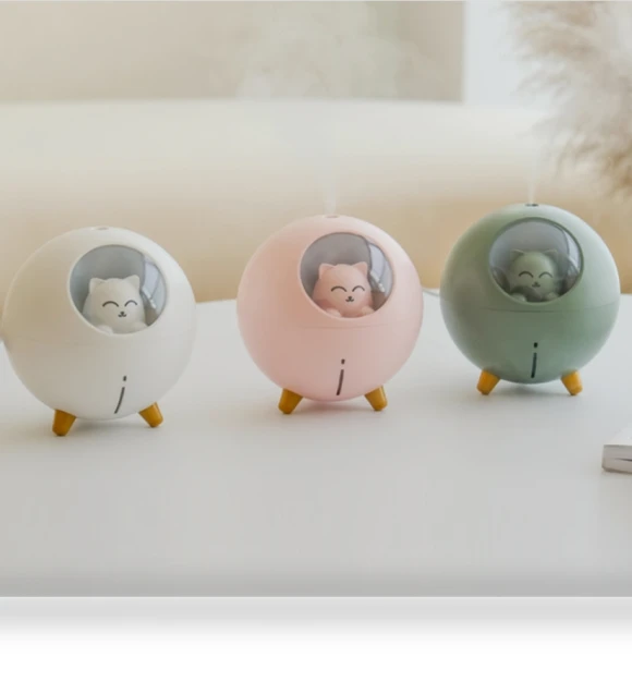 USB Humidifier Mini Planet Cat Desktop Purifier — Air Moisturizers