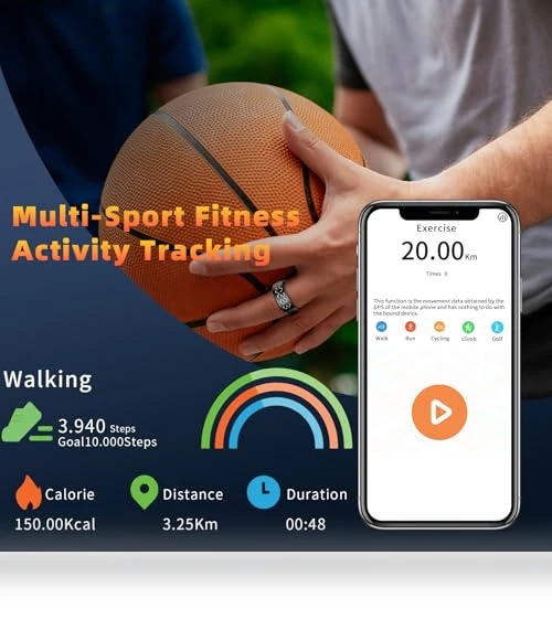 Smart Ring Health Tracker with LED Display — Smart Rings, Gwenland