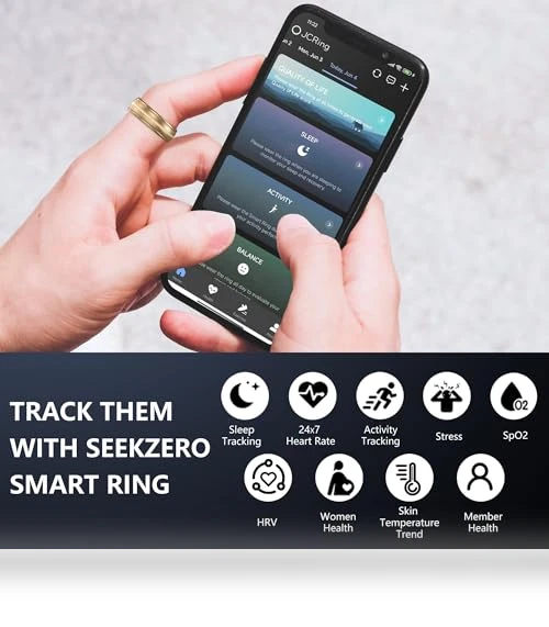 Smart Fitness Ring with Sleep & Step Tracker — Smart Rings, SEEKZERO