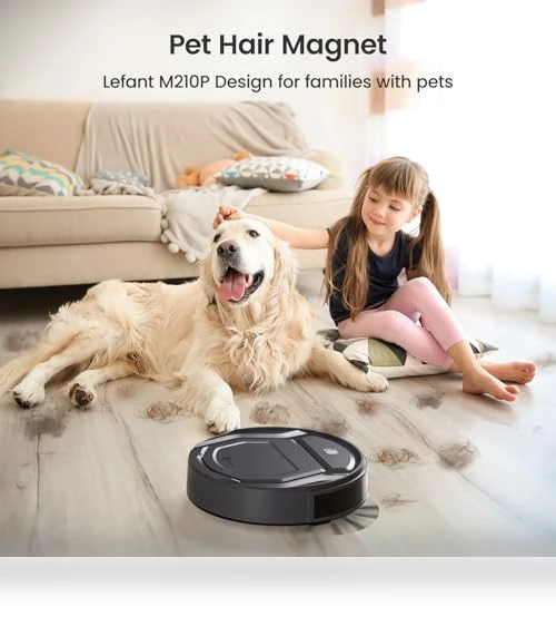 Robot Vacuum Cleaner with Strong Suction, Wi-Fi, Alexa Compatible — Smart Cleaning Robots, Lefant