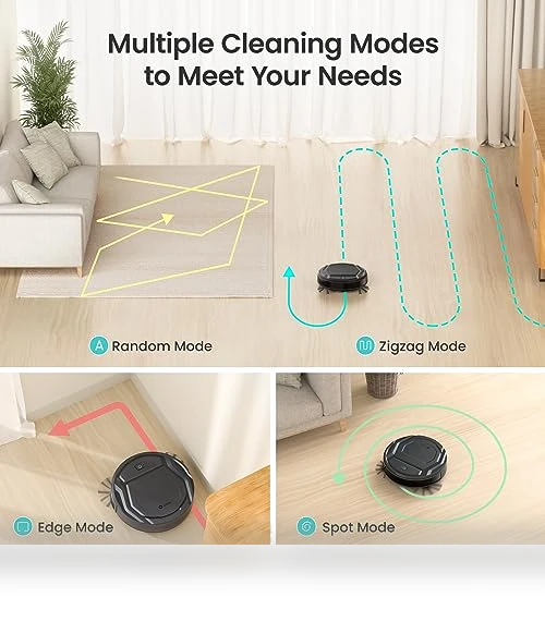 Robot Vacuum Cleaner with Strong Suction, Wi-Fi, Alexa Compatible — Smart Cleaning Robots, Lefant