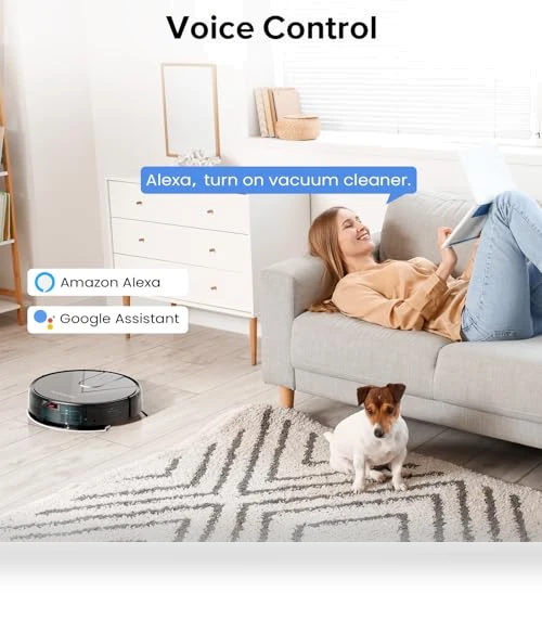 Robot Vacuum and Mop Combo with 4000Pa Suction, Self-Charging, Advanced Obstacle Avoidance — Smart Cleaning Robots, ROPVACNIC