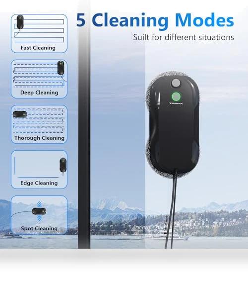 Window Cleaning Robot with Smart Navigation and Triple Safety System — Smart Cleaning Robots, TOSIMA