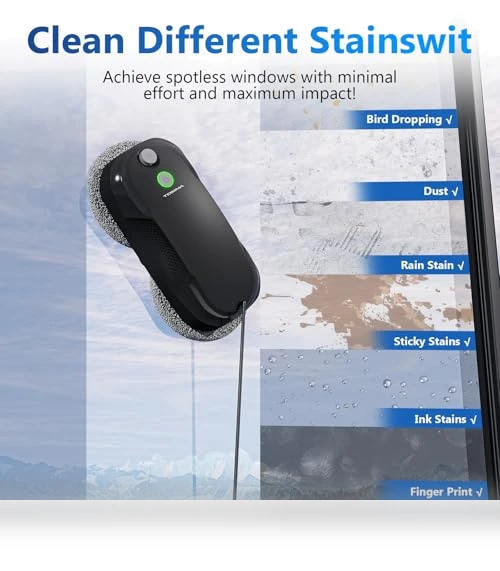 Window Cleaning Robot with Smart Navigation and Triple Safety System — Smart Cleaning Robots, TOSIMA