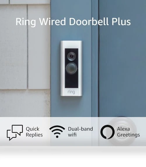 Wired Video Doorbell Pro with Two-Way Talk and Motion Detection — Smart Home Security, Ring