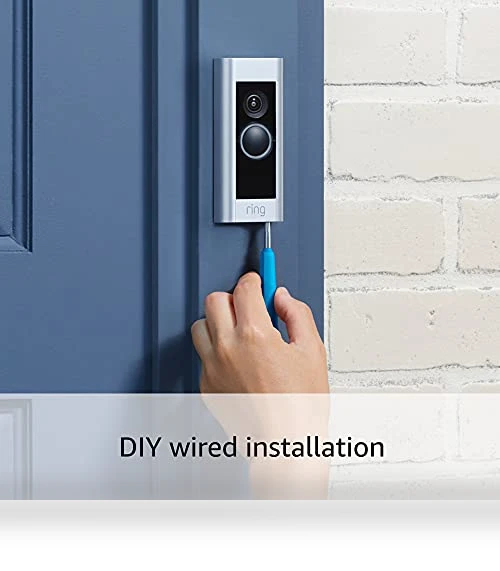 Wired Video Doorbell Pro with Two-Way Talk and Motion Detection — Smart Home Security, Ring