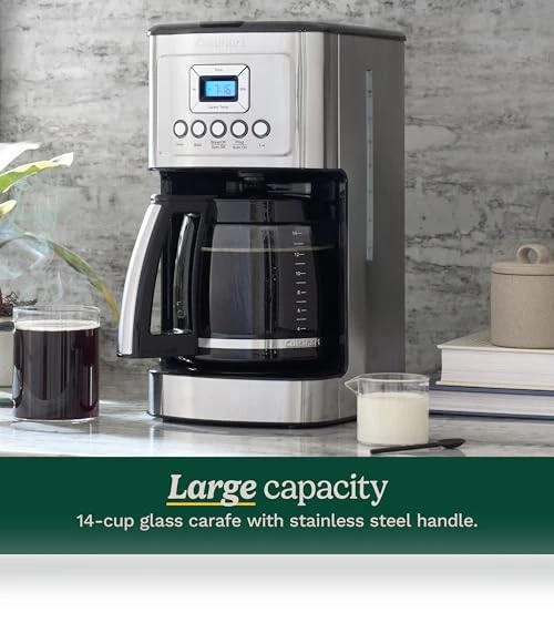 14-Cup Programmable Coffee Maker with Glass Carafe — Coffee & Espresso Combos, Cuisinart