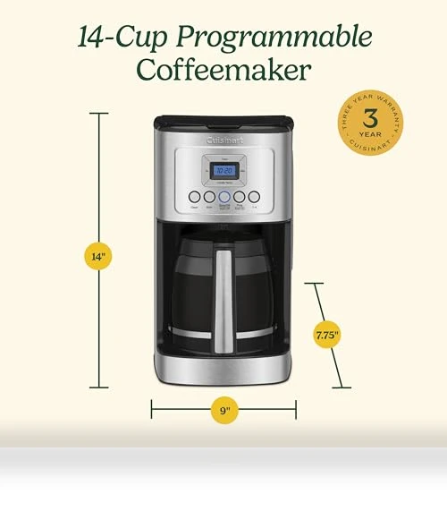 14-Cup Programmable Coffee Maker with Glass Carafe — Coffee & Espresso Combos, Cuisinart