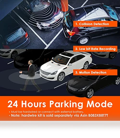 3 Channel Dash Cam with 4K, 1440P, and 1080P Resolution, IR Night Vision, 24 Hours Parking Mode — Dashboard Cameras, VANTRUE