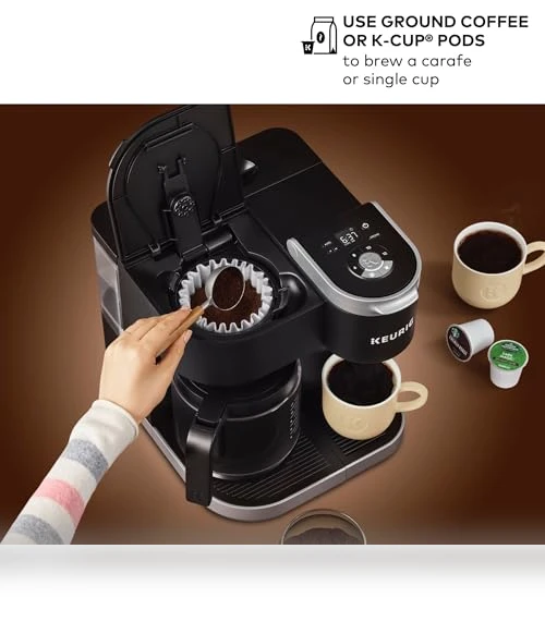 Single Serve & Carafe Coffee Maker, Multiple Brew Sizes, Programmable Auto Brew — Single-Cup Coffee Makers, Keurig