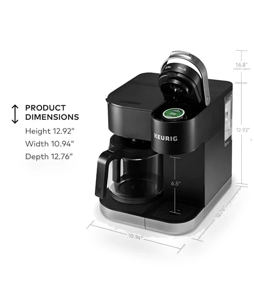 Single Serve & Carafe Coffee Maker, Multiple Brew Sizes, Programmable Auto Brew — Single-Cup Coffee Makers, Keurig