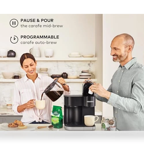 Single Serve & Carafe Coffee Maker, Multiple Brew Sizes, Programmable Auto Brew — Single-Cup Coffee Makers, Keurig