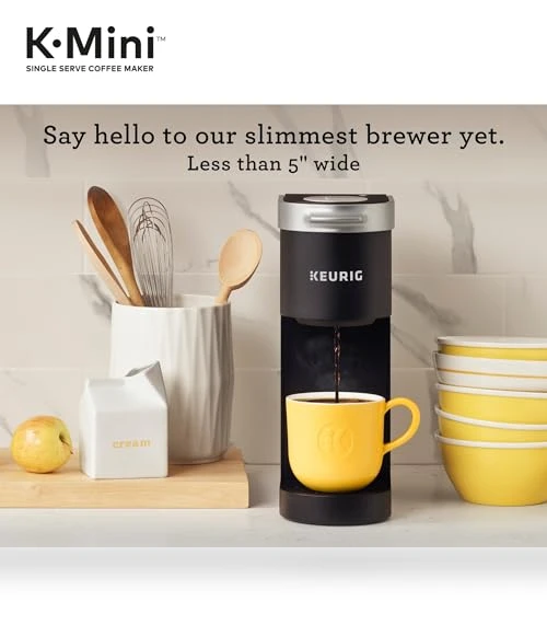 Single Serve K-Cup Pod Coffee Maker, 6 to 12oz Brew size, with Cord Storage, Perfect for Small Spaces — Single-Cup Coffee Makers, Keurig
