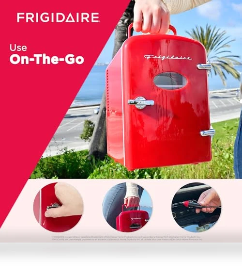 Mini Personal Fridge Cooler, 1 Gal Capacity, Portable — Mini Fridges, Frigidaire