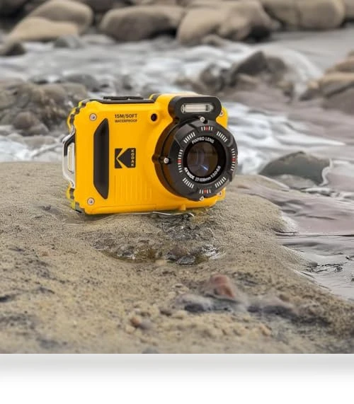 Rugged Waterproof WiFi Digital Camera 16MP 4X Optical Zoom 1080P Full HD Video Vlogging Camera — Compact Digital Cameras, KODAK