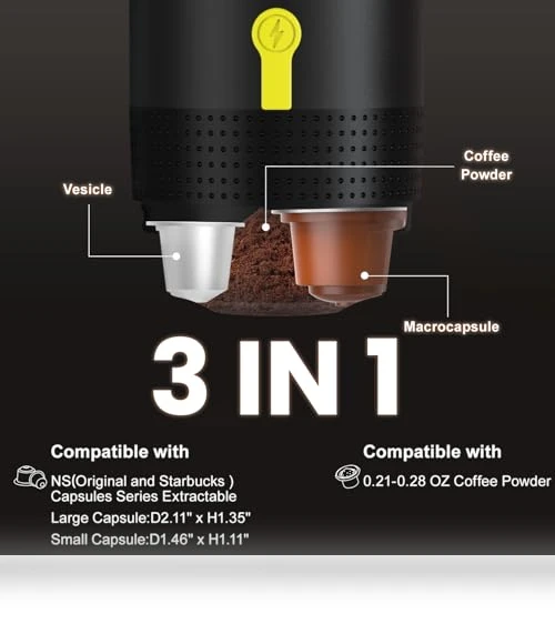 Portable Electric Espresso Machine for Camping and Travel — Coffee & Espresso Combos, AIBOKEE