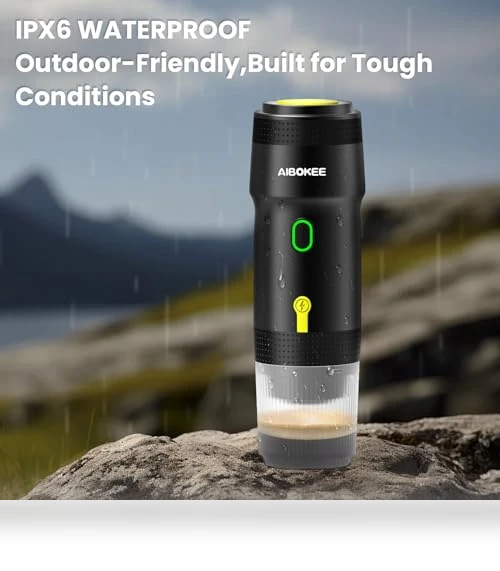 Portable Electric Espresso Machine for Camping and Travel — Coffee & Espresso Combos, AIBOKEE