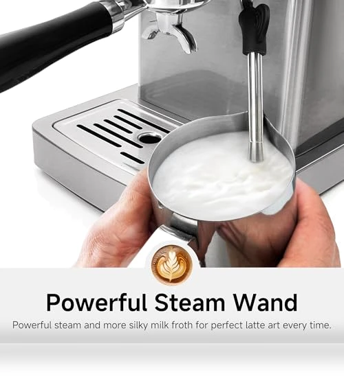 Programmable Espresso Machine with Adjustable Temperature and Cup Volume — Coffee & Espresso Combos, HIBREW