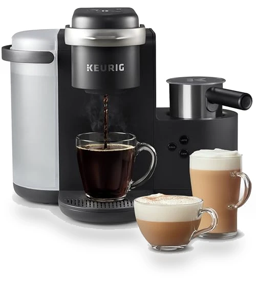 Single Serve Coffee, Latte and Cappuccino Maker with Milk Frother — Coffee & Espresso Combos, Keurig
