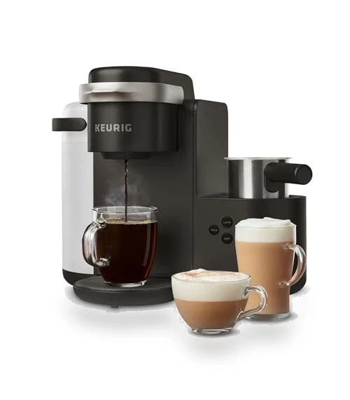 Single Serve Coffee, Latte and Cappuccino Maker with Milk Frother — Coffee & Espresso Combos, Keurig